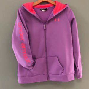 Girls' Armour Fleece® Full-Zip Hoodie Size Youth Xtra Large  Fleece lined